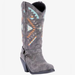 Dingo DI8957 Artesia Aztec Grey Western boots size 8